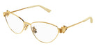 Bottega Veneta® BV1188O BV1188O 002 56 - Gold Eyeglasses