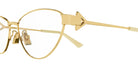 Bottega Veneta® BV1188O BV1188O 002 56 - Gold Eyeglasses