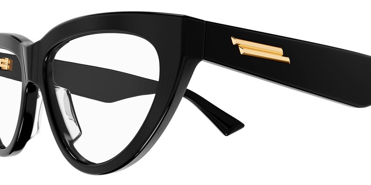 Bottega Veneta Women Eyeglasses Black Demo Cat Eye BV1193O 001 NEW AUTHENTIC Bottega Veneta® BV1193O Cat-Eye Eyeglasses - EuroOptica main image 2