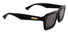 Bottega Veneta® BV1213S BV1213S 001 55 - Black / Gray Sunglasses