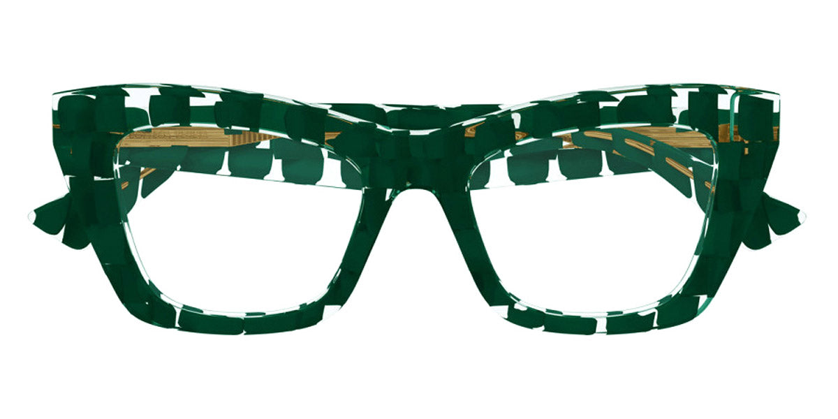 Bottega Veneta® BV1215O BV1215O 008 50 - Green/Transparent Eyeglasses