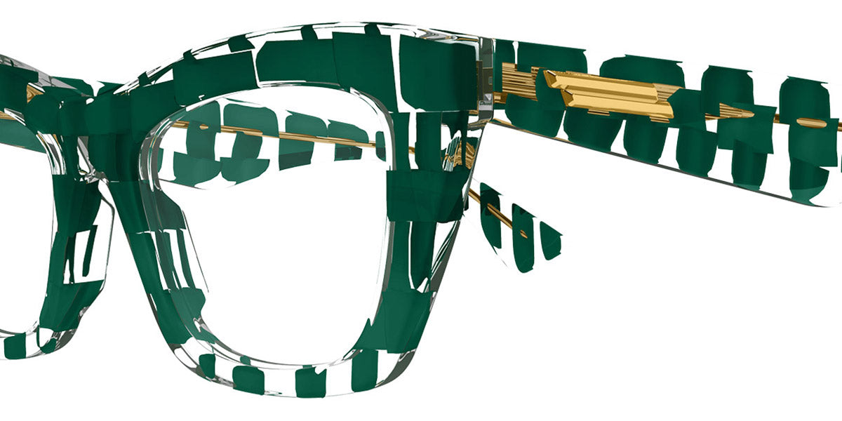 Bottega Veneta® BV1215O BV1215O 008 50 - Green/Transparent Eyeglasses
