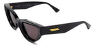 Bottega Veneta® BV1249S BV1249S 001 53 - Black / Grey Sunglasses