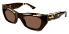 Bottega Veneta® BV1251S BV1251S 002 52 - Havana / Brown Sunglasses