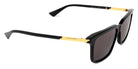 Bottega Veneta® BV1261S BV1261S 001 56 - Black / Grey Sunglasses