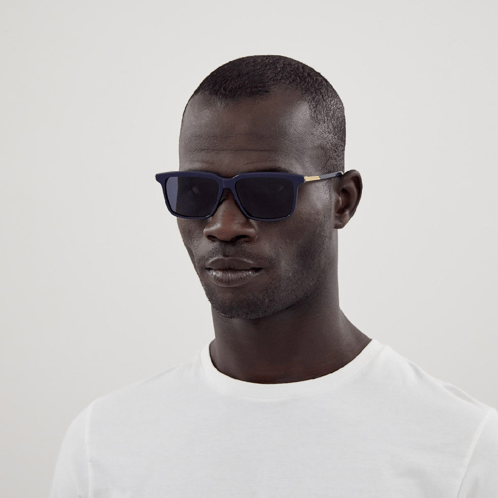 Bottega Veneta® BV1261S BV1261S 003 56 - Blue / Blue Sunglasses