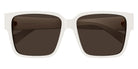 Bottega Veneta® BV1287SA BV1287SA 004 59 - White / Brown Sunglasses