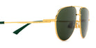 Bottega Veneta® BV1302S BV1302S 003 57 - Gold / Green Sunglasses