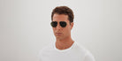 Bottega Veneta® BV1302S BV1302S 003 57 - Gold / Green Sunglasses
