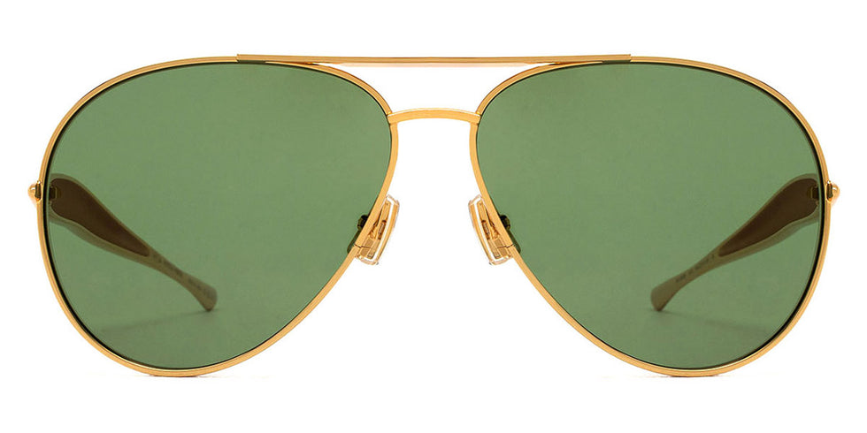 Bottega Veneta® BV1305S BV1305S 001 64 - Gold / Green Sunglasses