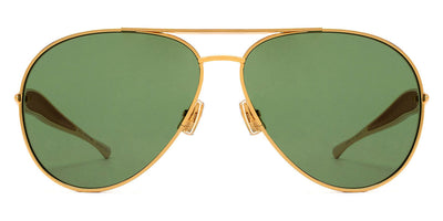 Bottega Veneta® BV1305S BV1305S 001 64 - Gold / Green Sunglasses