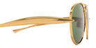 Bottega Veneta® BV1305S BV1305S 001 64 - Gold / Green Sunglasses
