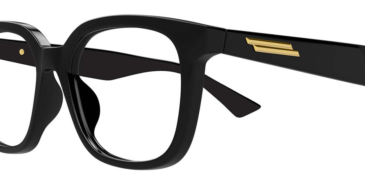 Bottega Veneta® BV1334OA BV1334OA 001 52 - Black/Transparent Eyeglasses