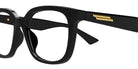 Bottega Veneta® BV1334OA BV1334OA 001 52 - Black/Transparent Eyeglasses