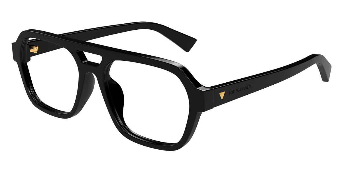 Bottega Veneta® BV1336OA BV1336OA 001 55 - Black/Transparent Eyeglasses