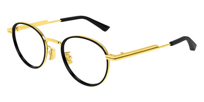 Bottega Veneta® BV1337OJ BV1337OJ 001 48 - Gold/Transparent 001 Eyeglasses