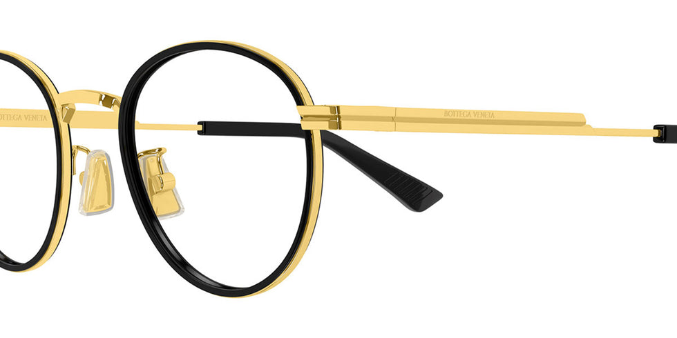 Bottega Veneta® BV1337OJ BV1337OJ 001 48 - Gold/Transparent 001 Eyeglasses