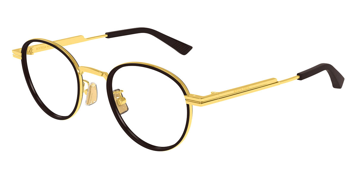 Bottega Veneta® BV1337OJ BV1337OJ 004 48 - Gold/Transparent Eyeglasses