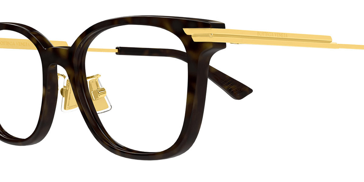 Bottega Veneta® BV1338OJ BV1338OJ 002 53 - Havana/Transparent Eyeglasses