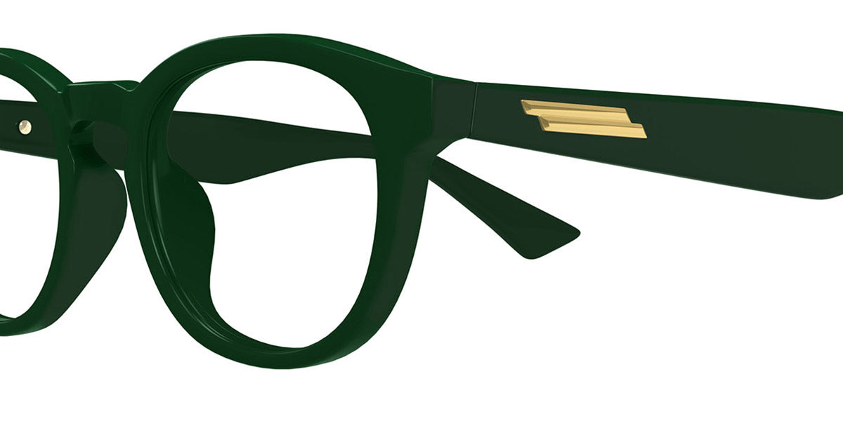Bottega Veneta® BV1339OK BV1339OK 003 50 - Green/Transparent Eyeglasses