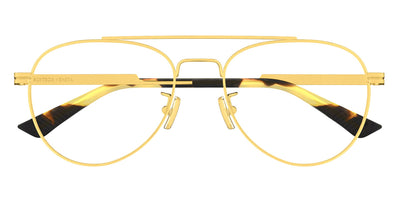 Bottega Veneta® BV1340OK BV1340OK 001 54 - Gold/Transparent 001 Eyeglasses