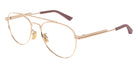 Bottega Veneta® BV1340OK BV1340OK 003 54 - Gold/Transparent Eyeglasses