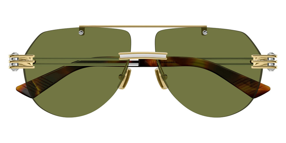 Bottega Veneta® BV1342S BV1342S 003 59 - Gold/green Sunglasses