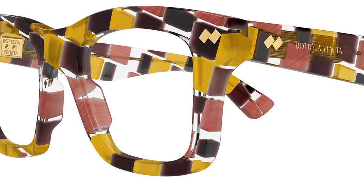 Bottega Veneta® BV1353O BV1353O 007 51 - Multicolor/Transparent Eyeglasses