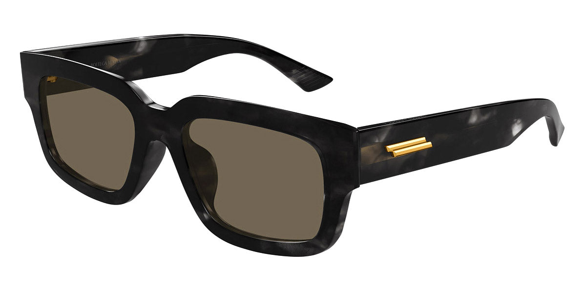 Bottega Veneta® BV1359SA BV1359SA 003 53 - Black/Brown Sunglasses