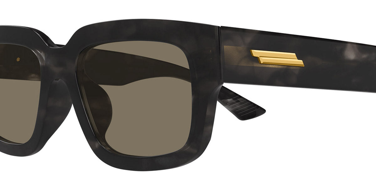 Bottega Veneta® BV1359SA BV1359SA 003 53 - Black/Brown Sunglasses