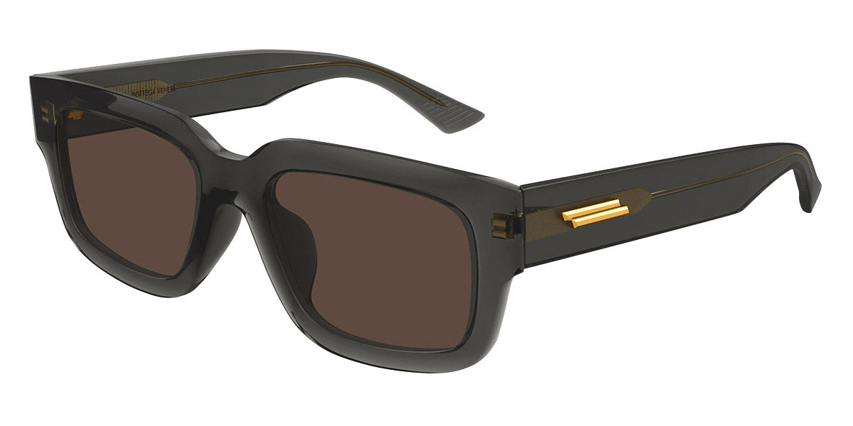 Bottega Veneta® BV1359SA BV1359SA 004 53 - Grey/Brown Sunglasses