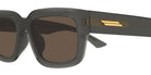 Bottega Veneta® BV1359SA BV1359SA 004 53 - Grey/Brown Sunglasses