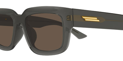 Bottega Veneta® BV1359SA BV1359SA 004 53 - Grey/Brown Sunglasses
