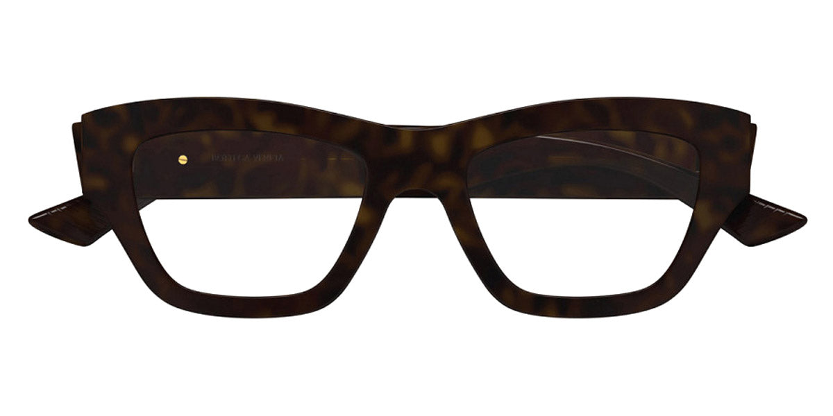 Bottega Veneta® BV1360O BV1360O 003 49 - Havana/Transparent Eyeglasses