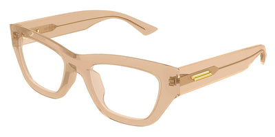 Bottega Veneta® BV1360O BV1360O 004 49 - Brown/Transparent Eyeglasses