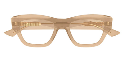 Bottega Veneta® BV1360O BV1360O 008 51 - Brown/Transparent Eyeglasses