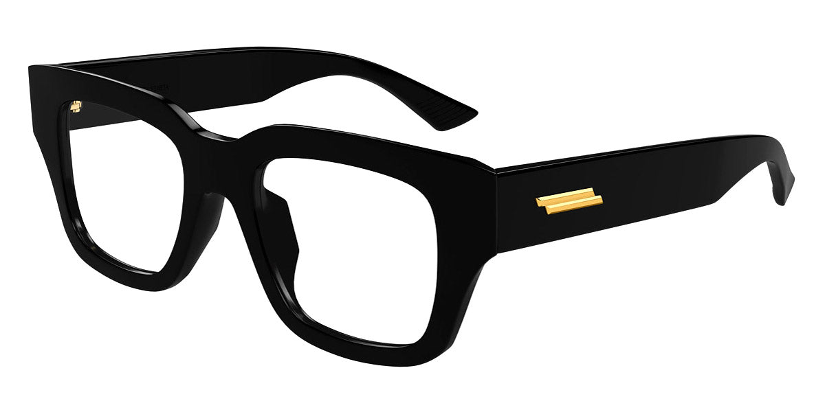 Bottega Veneta® BV1361O BV1361O 005 50 - Black/Transparent Eyeglasses