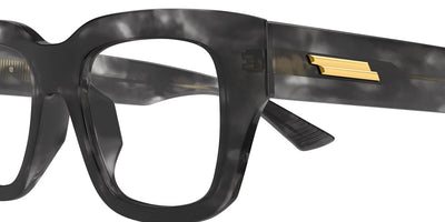 Bottega Veneta® BV1361O BV1361O 006 50 - Black/Transparent Eyeglasses