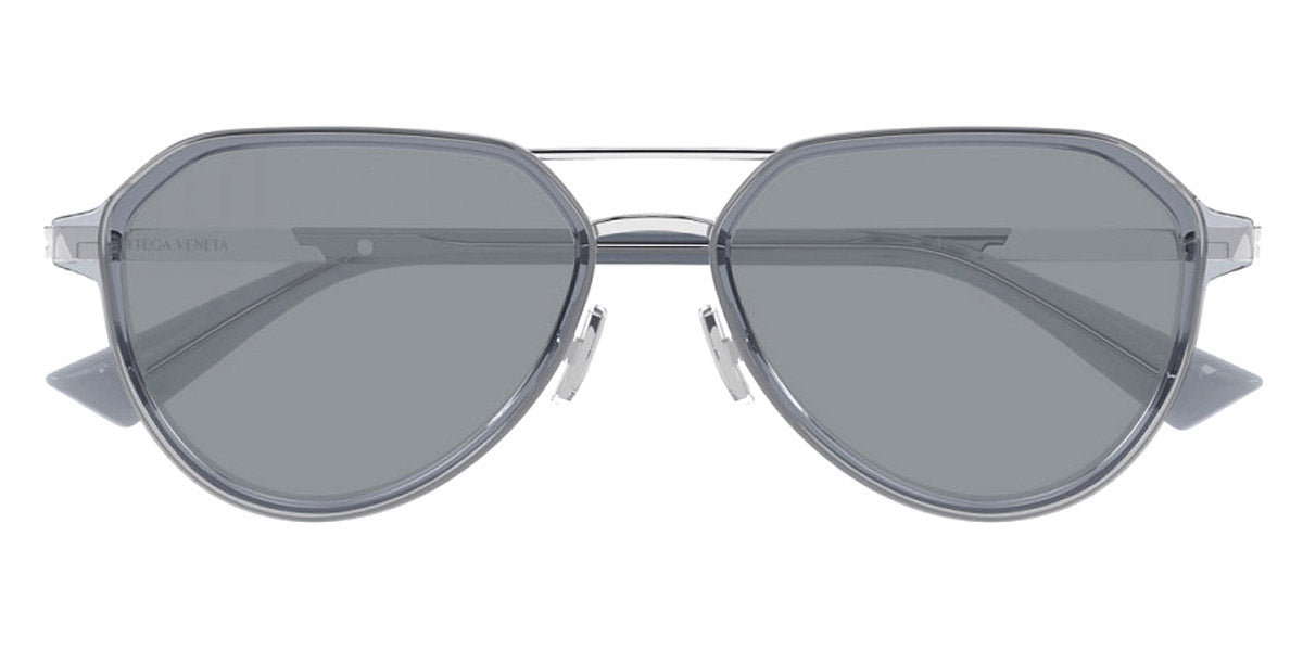 Bottega Veneta® BV1373S BV1373S 003 55 - Light-Blue/Grey Sunglasses
