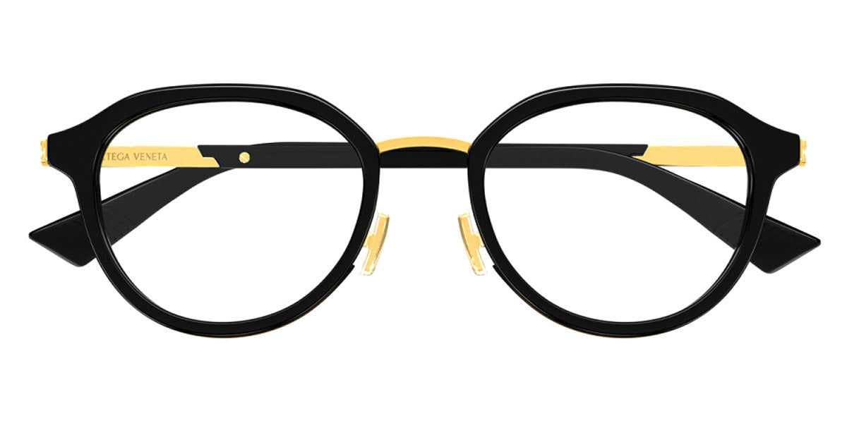 Bottega Veneta® BV1377OA BV1377OA 005 51 - Black/Transparent Eyeglasses