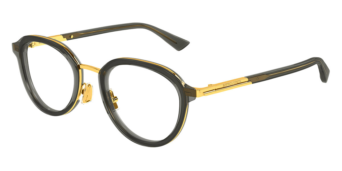 Bottega Veneta® BV1377OA BV1377OA 008 51 - Grey/Transparent Eyeglasses