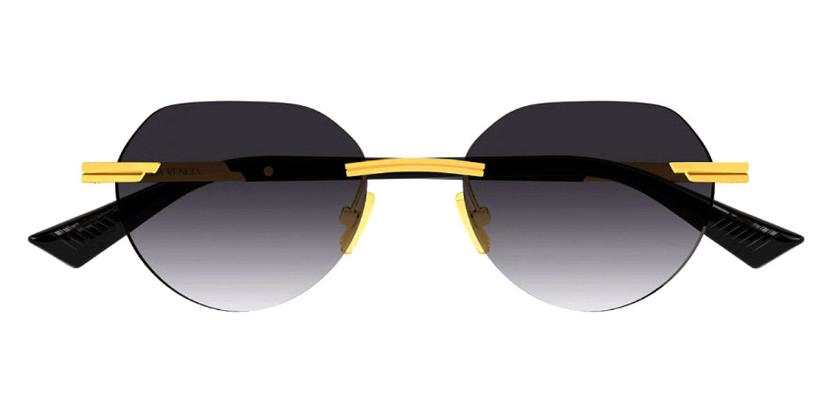 Bottega Veneta® BV1379S BV1379S 001 51 - Gold/Grey Sunglasses
