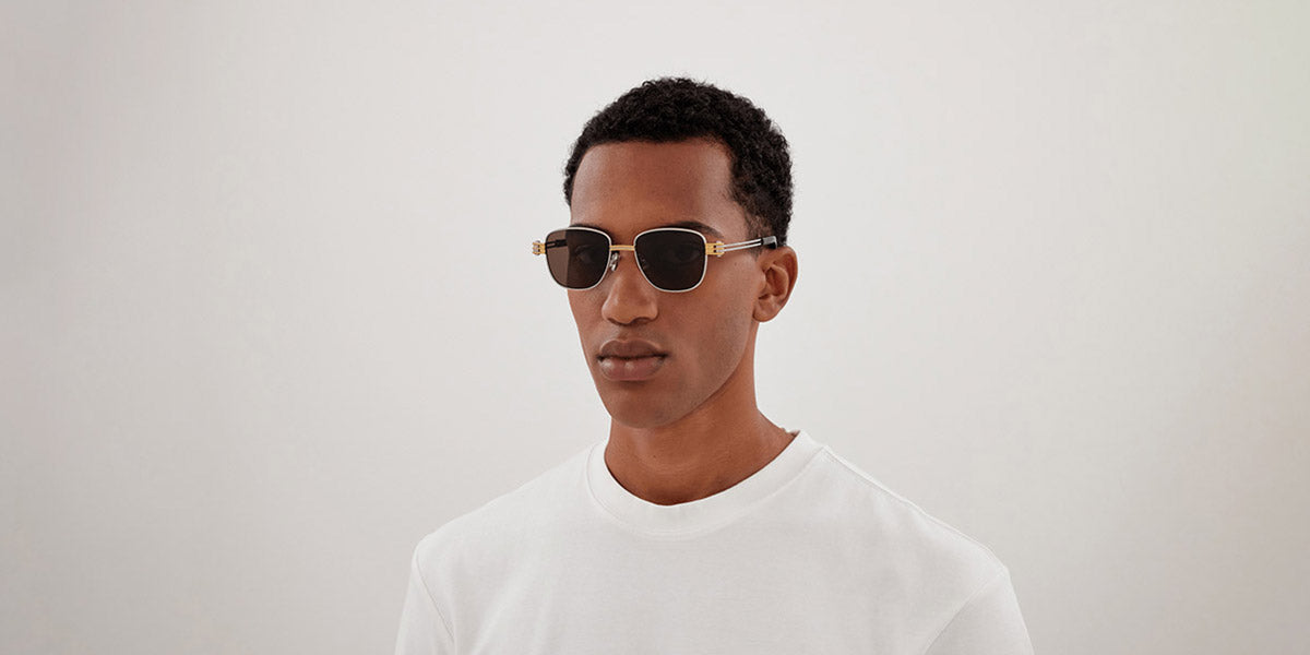 Bottega Veneta® BV1380S Aviator Sunglasses - EuroOptica