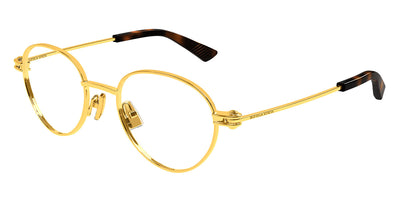 Bottega Veneta® BV1382O BV1382O 003 50 - Gold/Transparent Eyeglasses