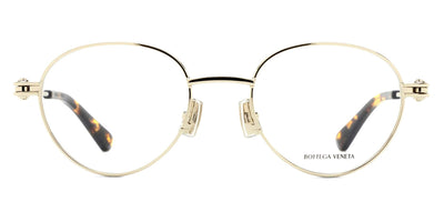 Bottega Veneta® BV1382O BV1382O 004 50 - Silver/Transparent Eyeglasses