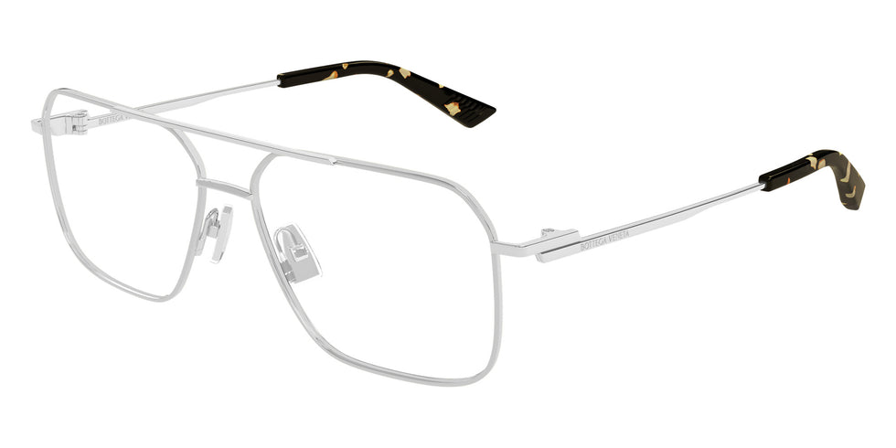 Bottega Veneta® BV1384O BV1384O 002 58 Eyeglasses - 002-Silver