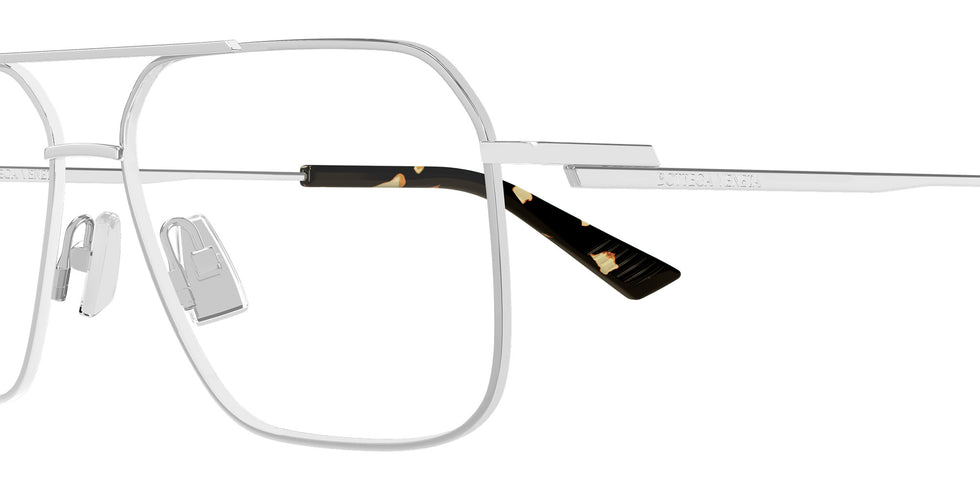 Bottega Veneta® BV1384O BV1384O 002 58 Eyeglasses - 002-Silver