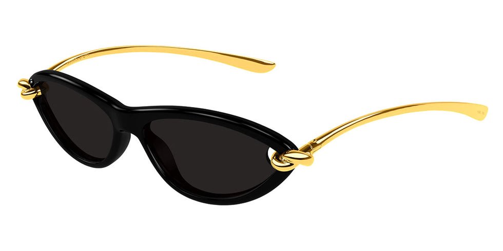 Bottega Veneta® BV1390S BV1390S 001 56 - Black/Grey Sunglasses