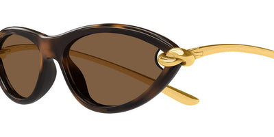 Bottega Veneta® BV1390S BV1390S 002 56 - Havana/Brown Sunglasses