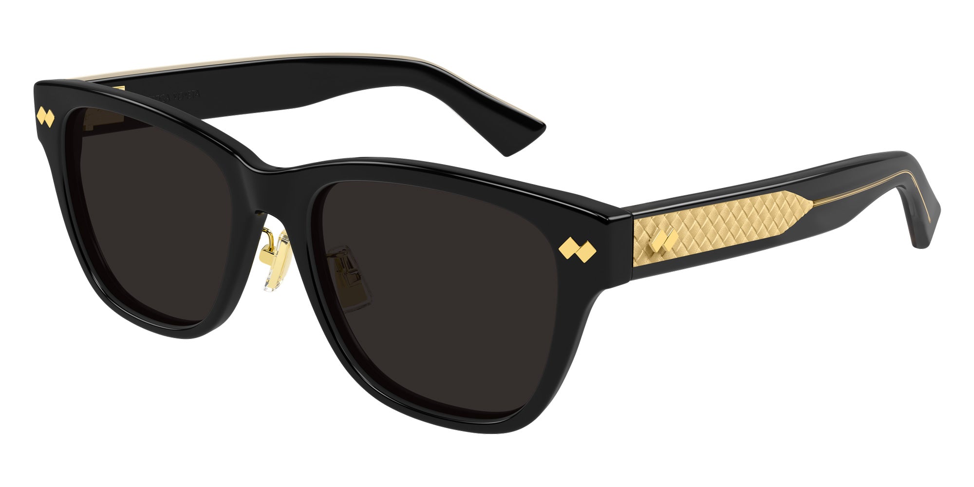 Bottega Veneta® BV1402SK BV1402SK 001 55 Sunglasses - 001-Black